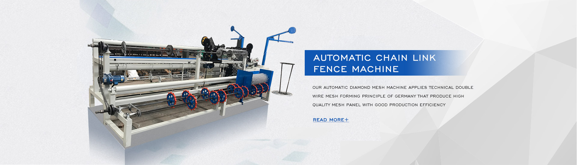 automatic chain link fence machine